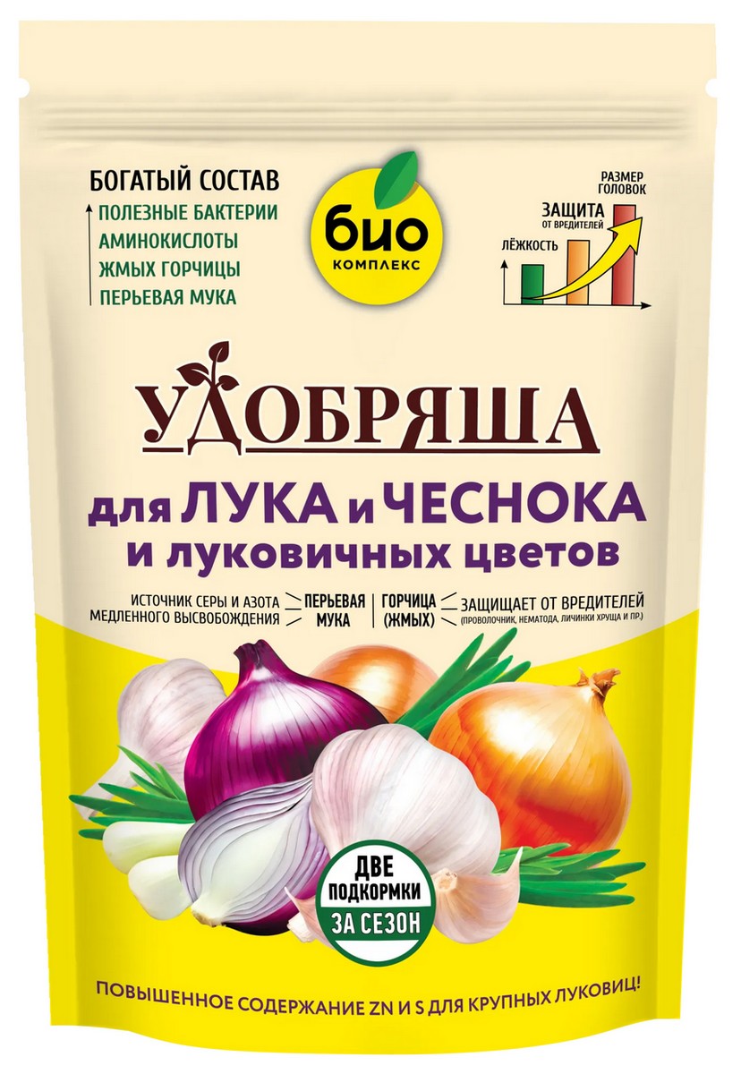 БИО-комплекс ТМ Удобряша для лука и чеснока, 900 г