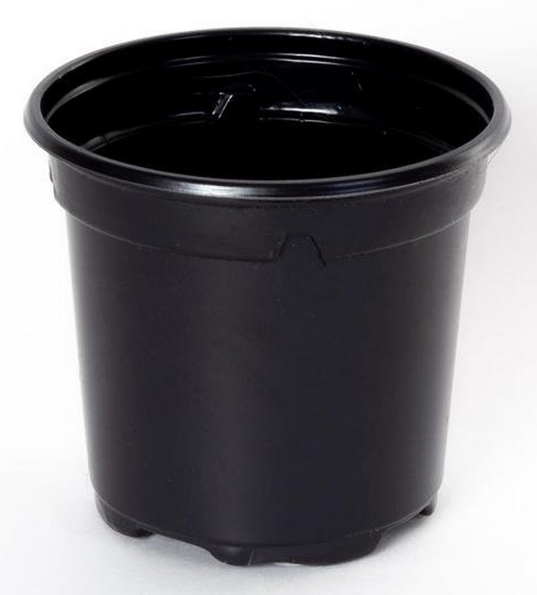 Горшок круглый 3Д9М, 0,33 л, 9*8 , форм. лист черный