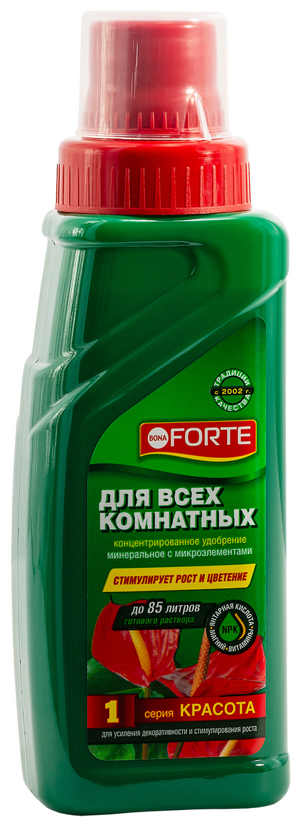Bona Forte ЖКУ для комнатных растений №1 Красота, 285 мл