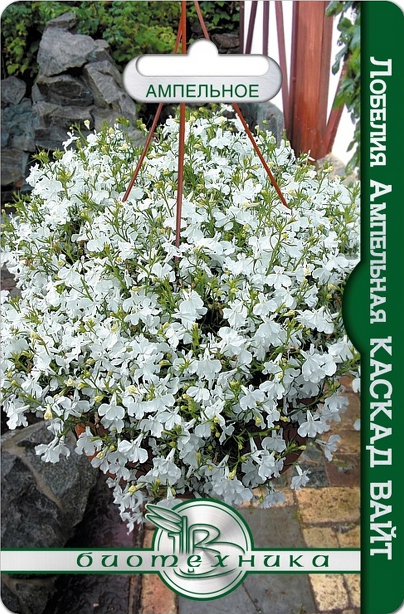 Лобелия ампельная Каскад Вайт, 1000 шт. Биотехника