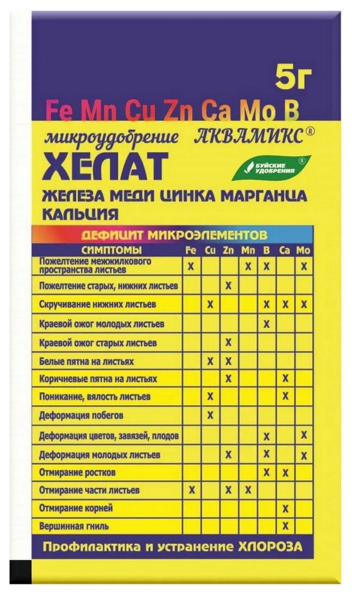 Аквамикс, смесь хелатов, 5 г