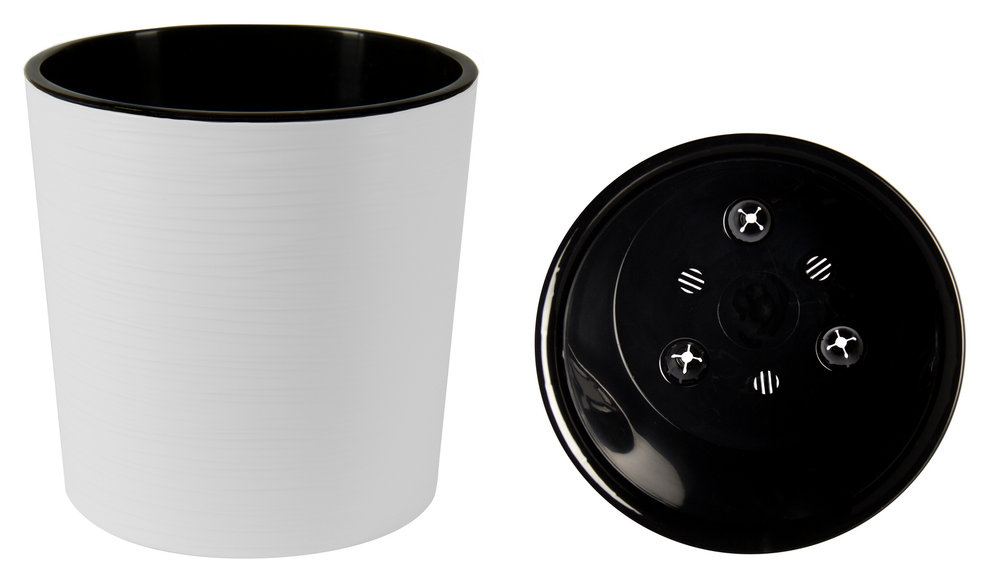 Горшок Вега с вкладкой, 5,2 л, белый