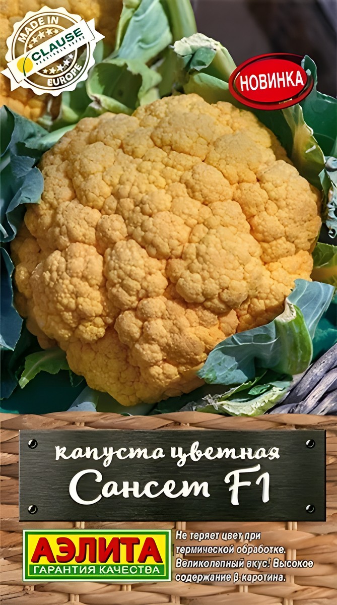 Капуста цветная Сансет F1, 5 шт.