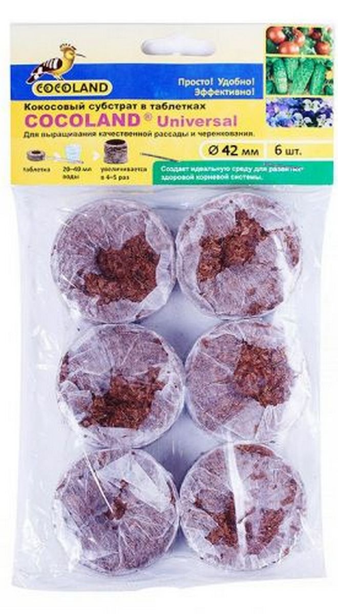 Таблетки Cocoland 38 мм 6 шт