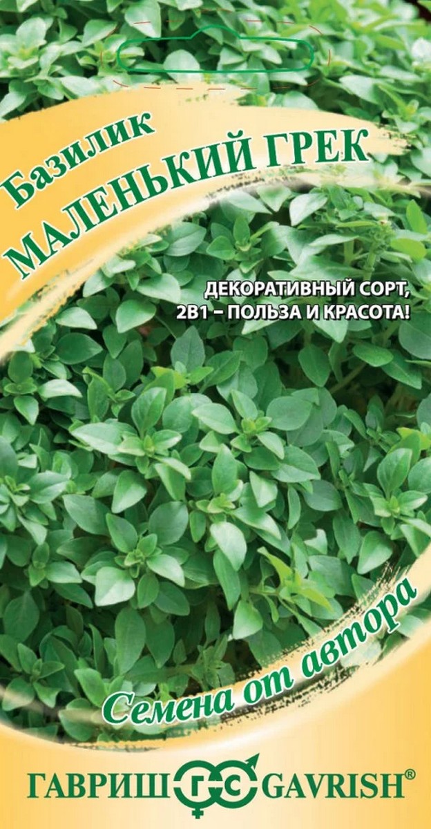 Базилик Маленький Грек, 0,1 г. Семена от Автора.