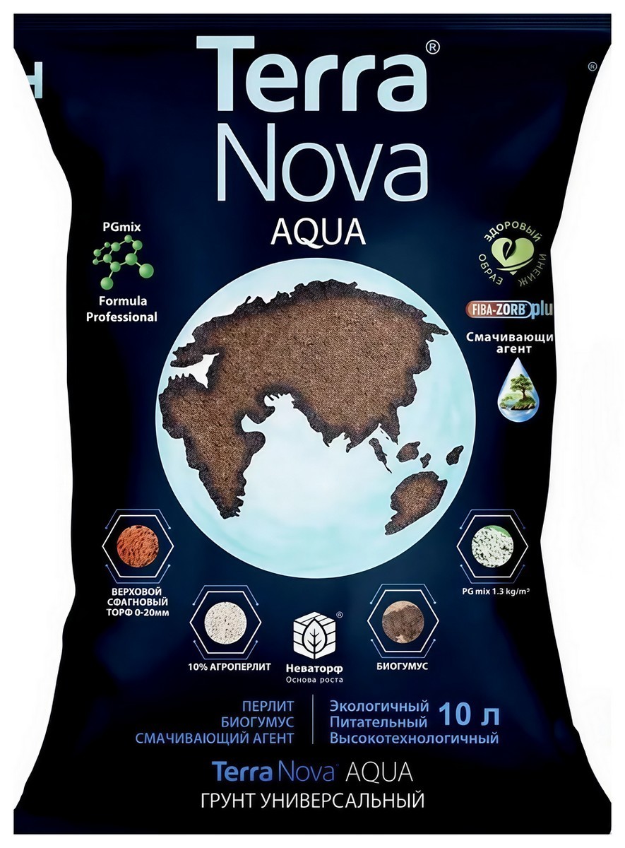 Грунт Terra Nova Aqua Новая земля Аква, 10 л