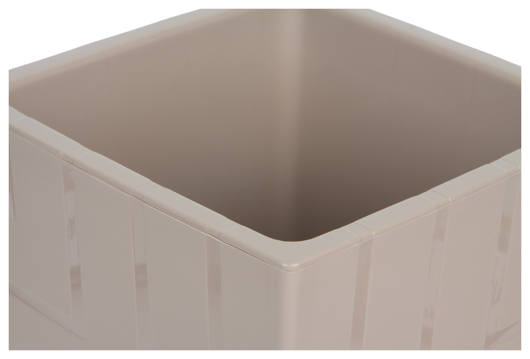 Кашпо Квадро с вкладкой, 1,2 л, фраппе