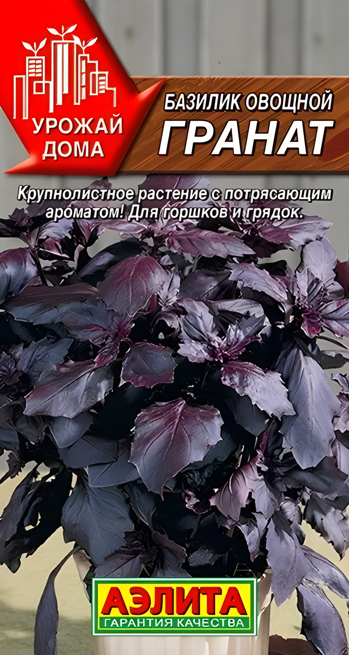 Базилик овощной Гранат, 0,1 г