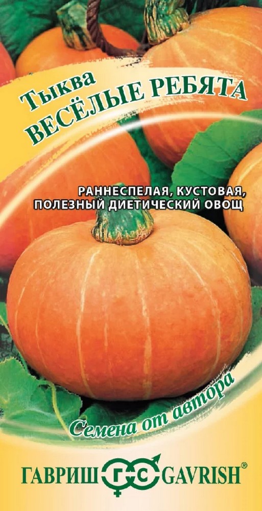 Тыква Веселые ребята, 1 г. Авторские семена. 