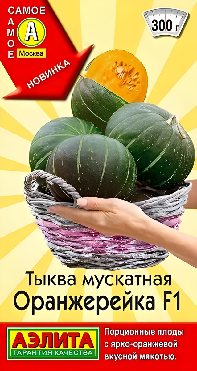 Тыква мускатная Оранжерейка F1, 5 шт.