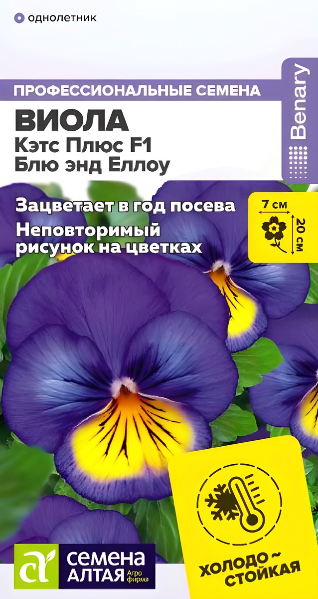 Виола Кэтс Плюс F1, Блю энд Еллоу, 4 шт.