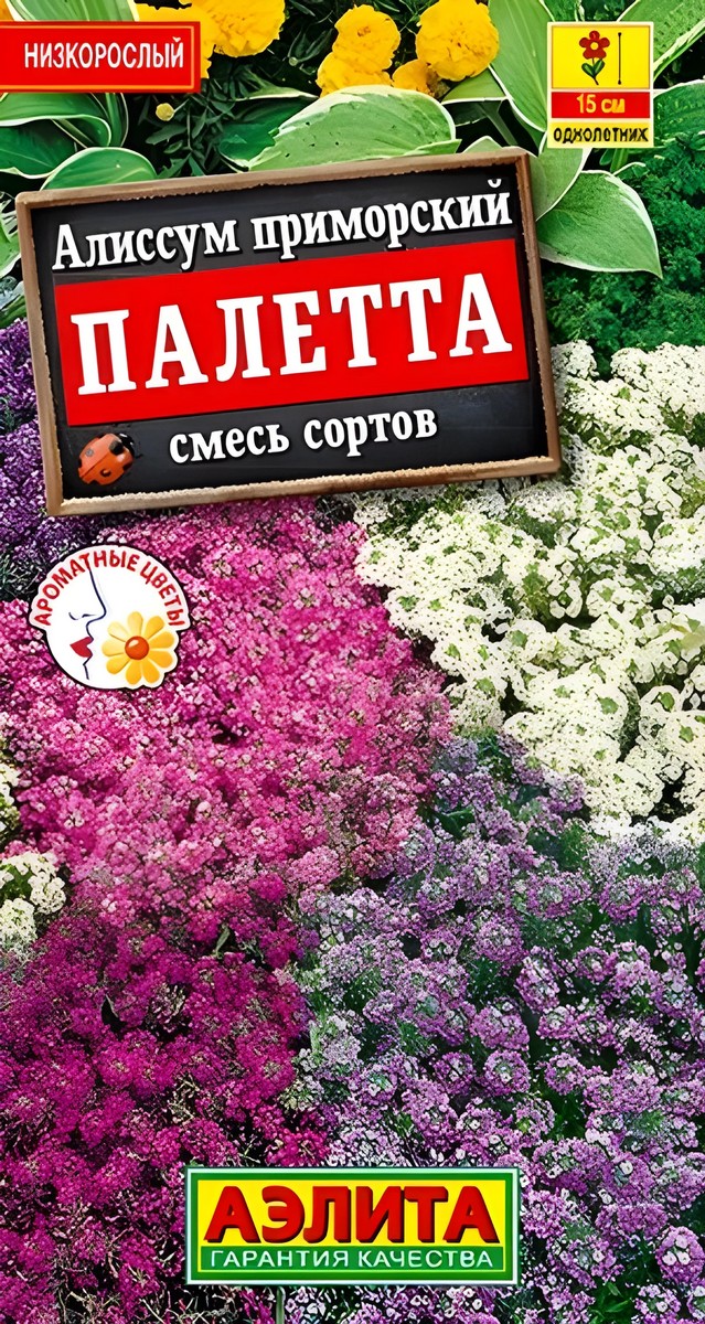 Алиссум Палетта, смесь сортов, 0,03 г