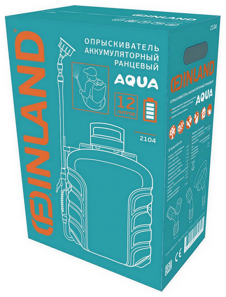 Опрыскиватель Finland аккумуляторный, ранцевый 12 л, арт. 2104