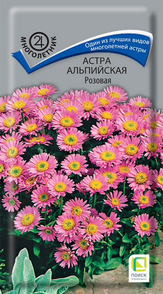 Астра альпийская Розовая, 0,04 г