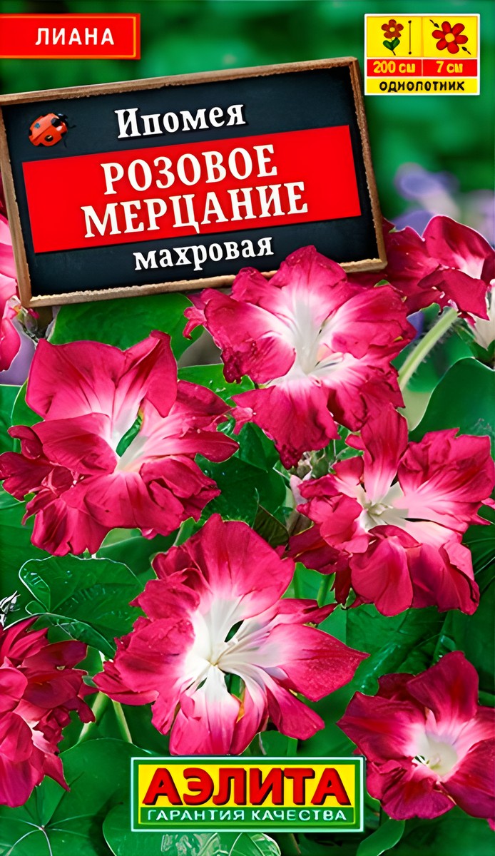 Ипомея Розовое мерцание махровая, 9 шт.