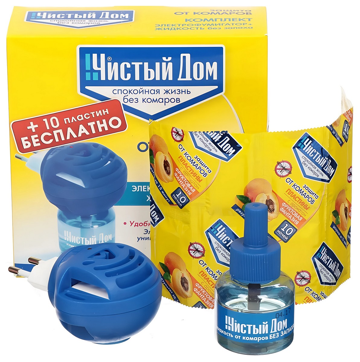 Комплект Чистый дом от комаров 45 ночей