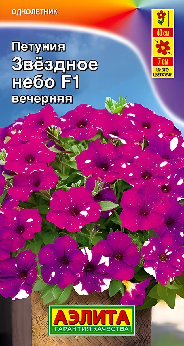 Петуния Звездное небо F1 вечерняя, 7 шт.