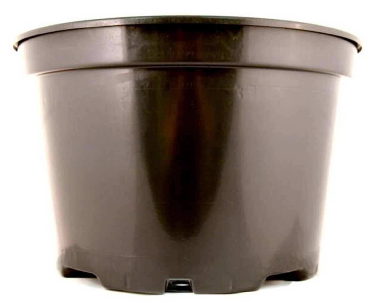 Горшок круглый ЗД33Ц, 15 л, 32,5*25 см, литье, черный