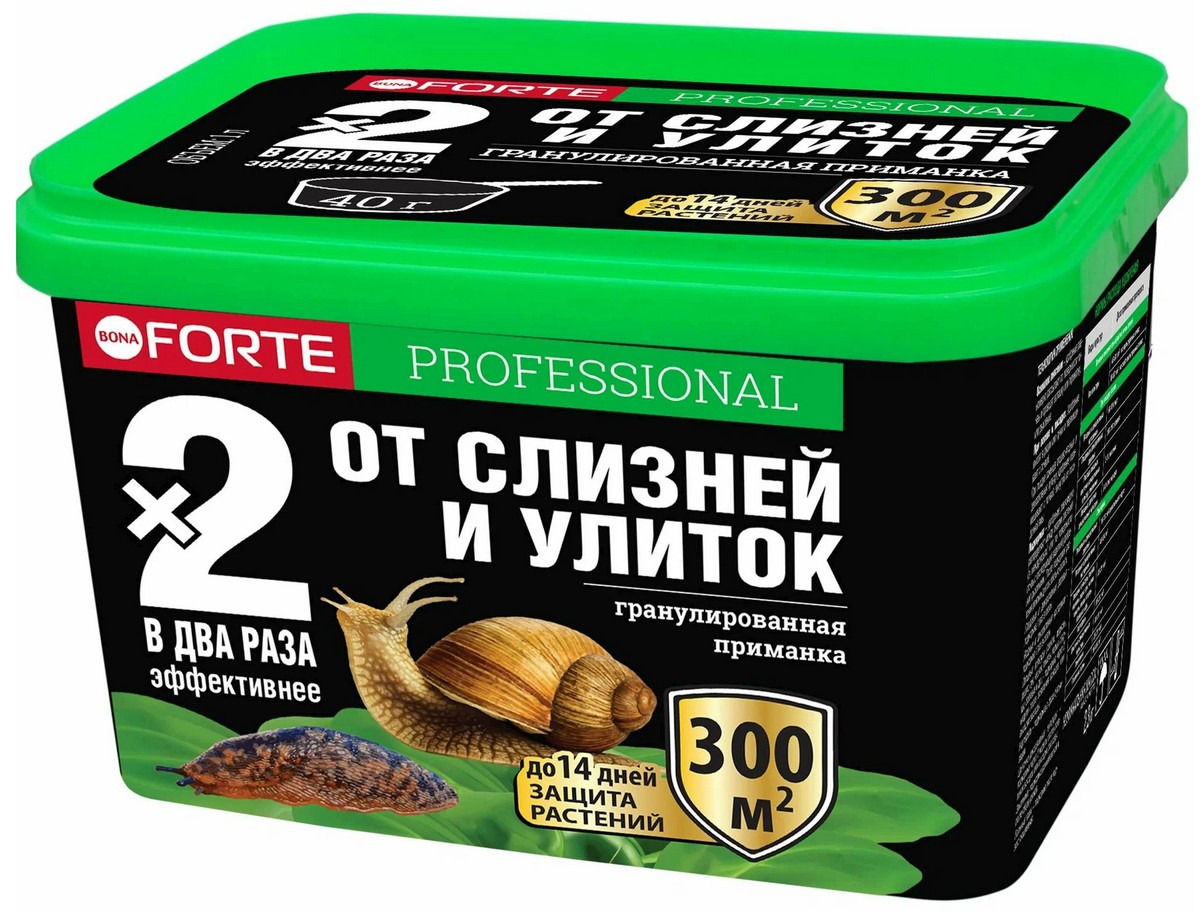 Bona Forte Супер гранулы от слизней и улиток, ведро 500 мл