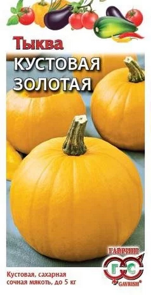 Тыква Кустовая Золотая, 1 г