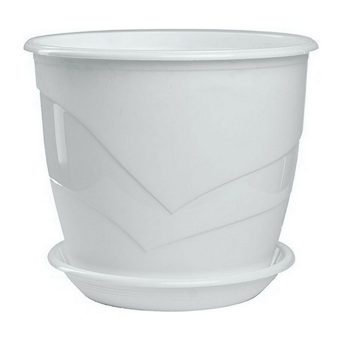 Кашпо Венеция, 0,75 л, белый