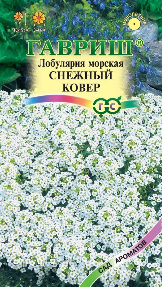 Лобулярия Снежный ковер морская, 0,2 г. Сад ароматов.