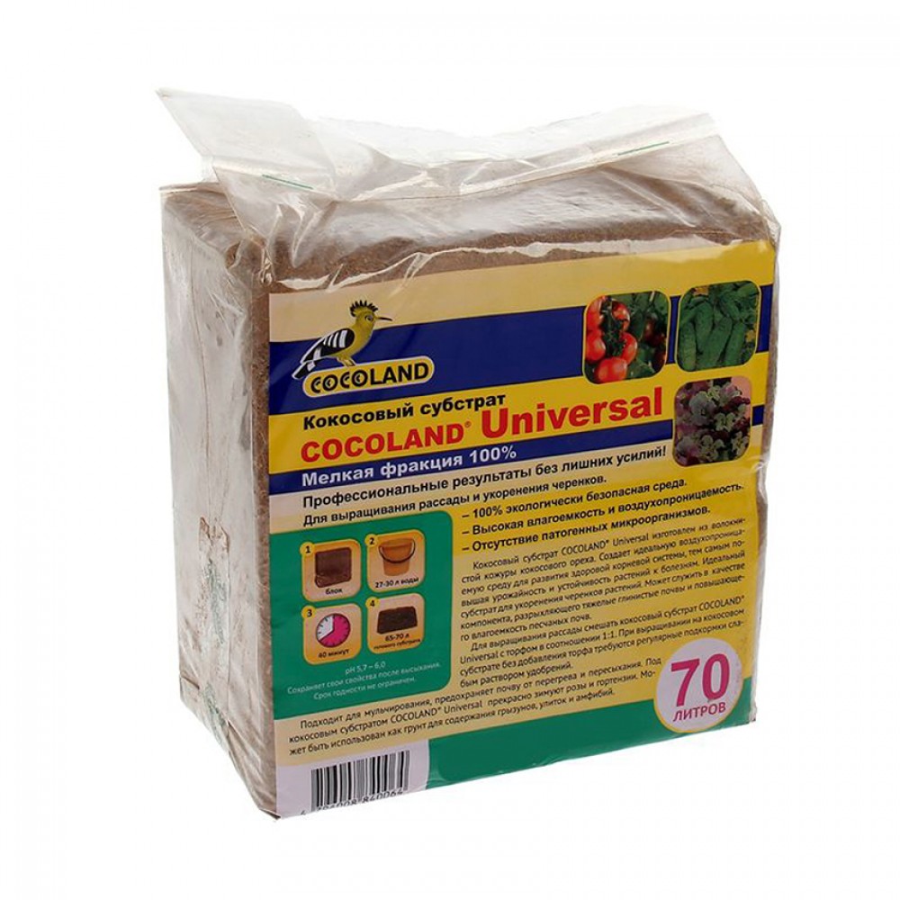 Кокос Cocoland в блоке 5 кг