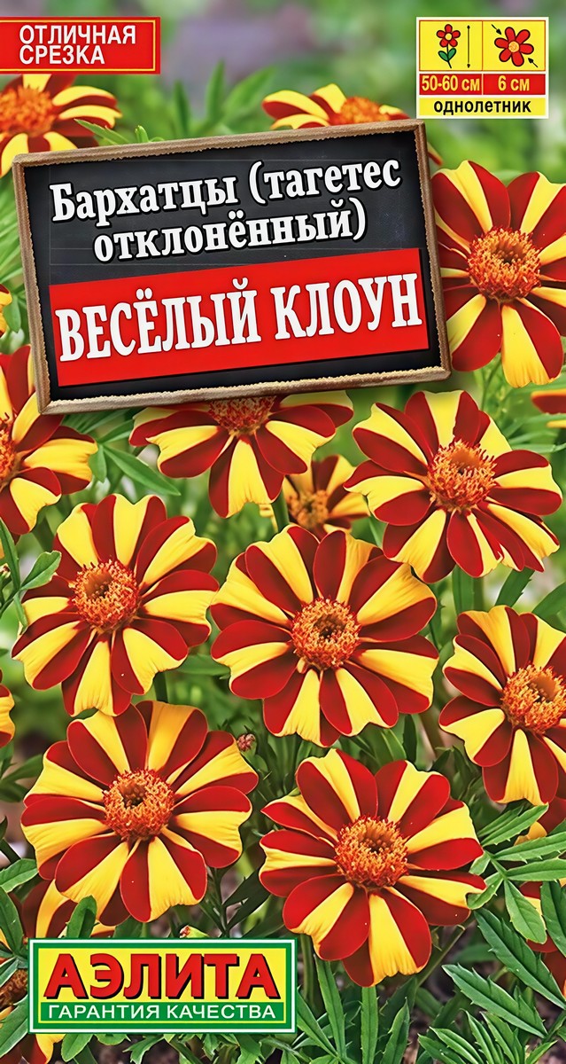 Бархатцы Веселый клоун, 20 шт.