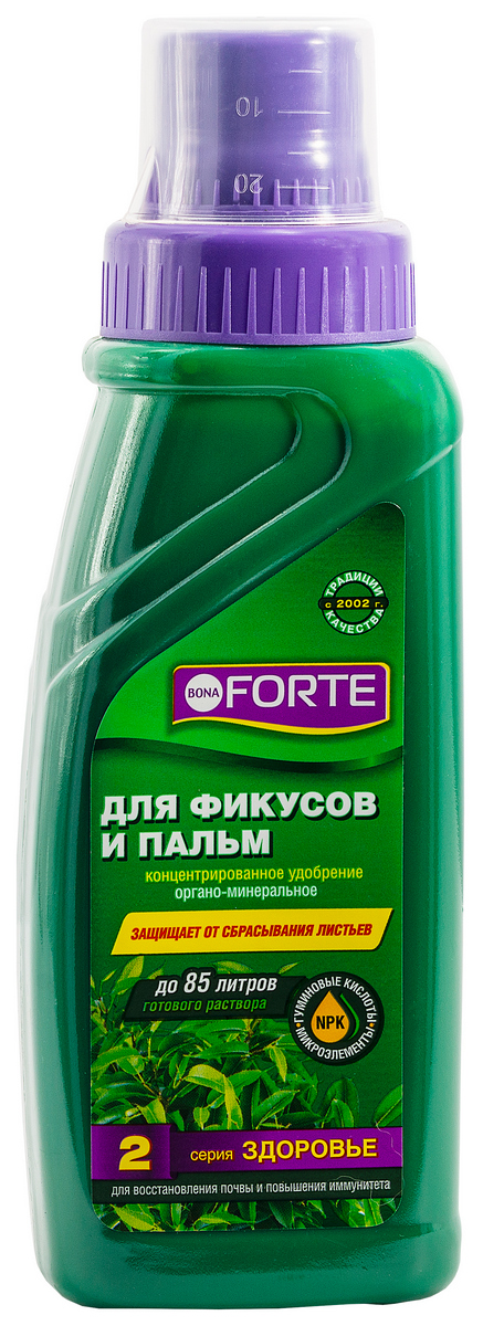 Bona Forte ЖКУ для фикусов и пальм №2 Здоровье, 285 мл