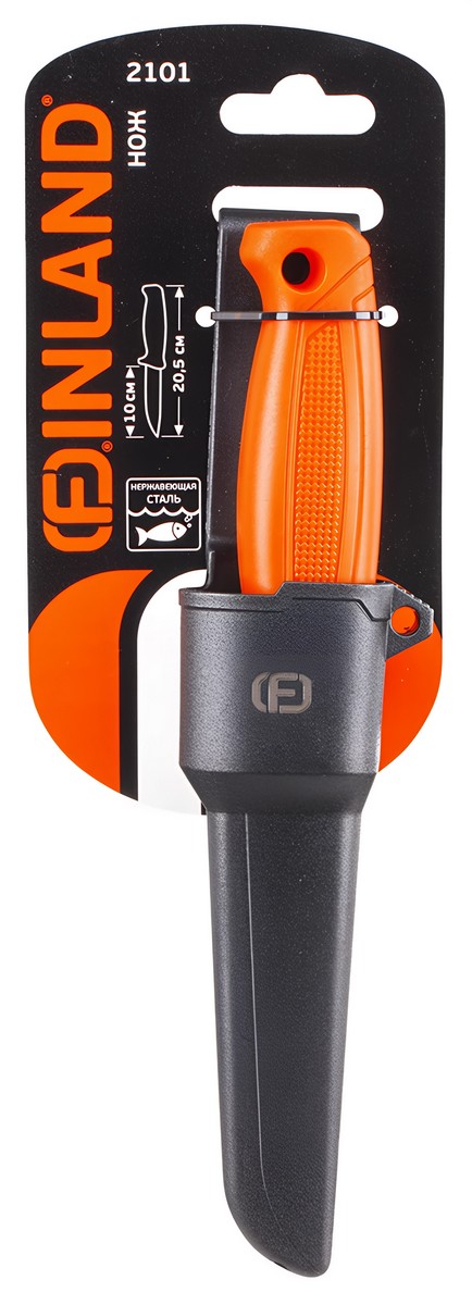 Нож Finland (Финляндия) из нерж. стали с лезвием 100 мм, арт. 2101