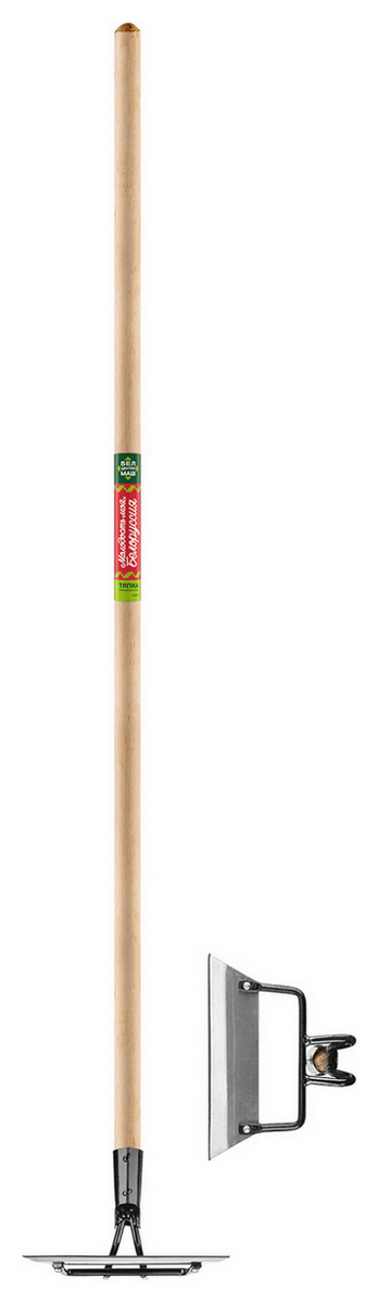 Тяпка БЛЦ нерж. сталь с черенком 200х60 мм, арт. 1345