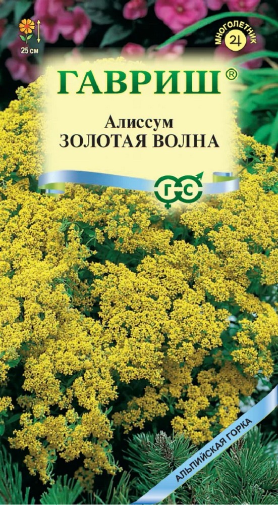 Алиссум скальный Золотая волна, 0,1 г
