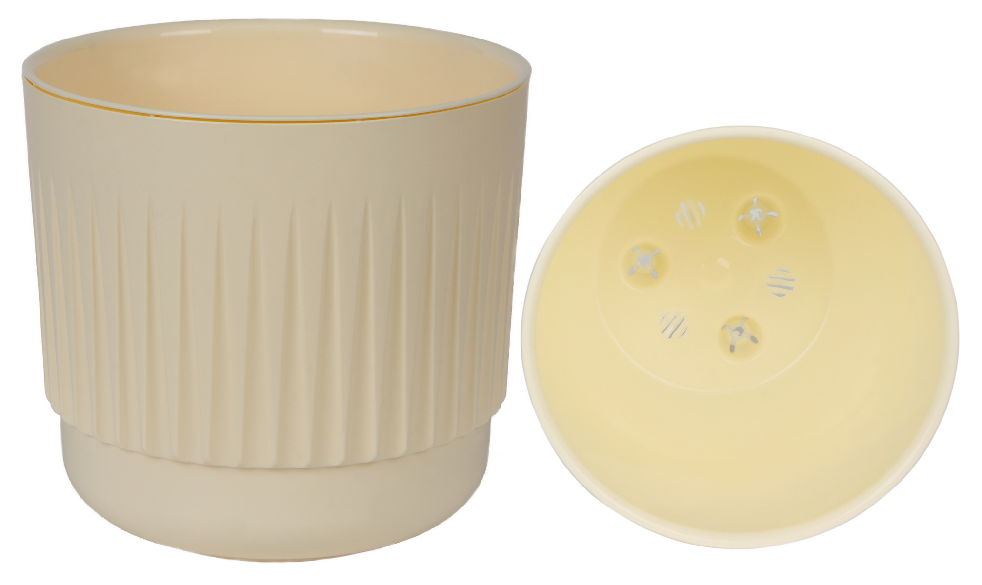 Горшок Бета с вкладышем, 1,4 л, ванильный