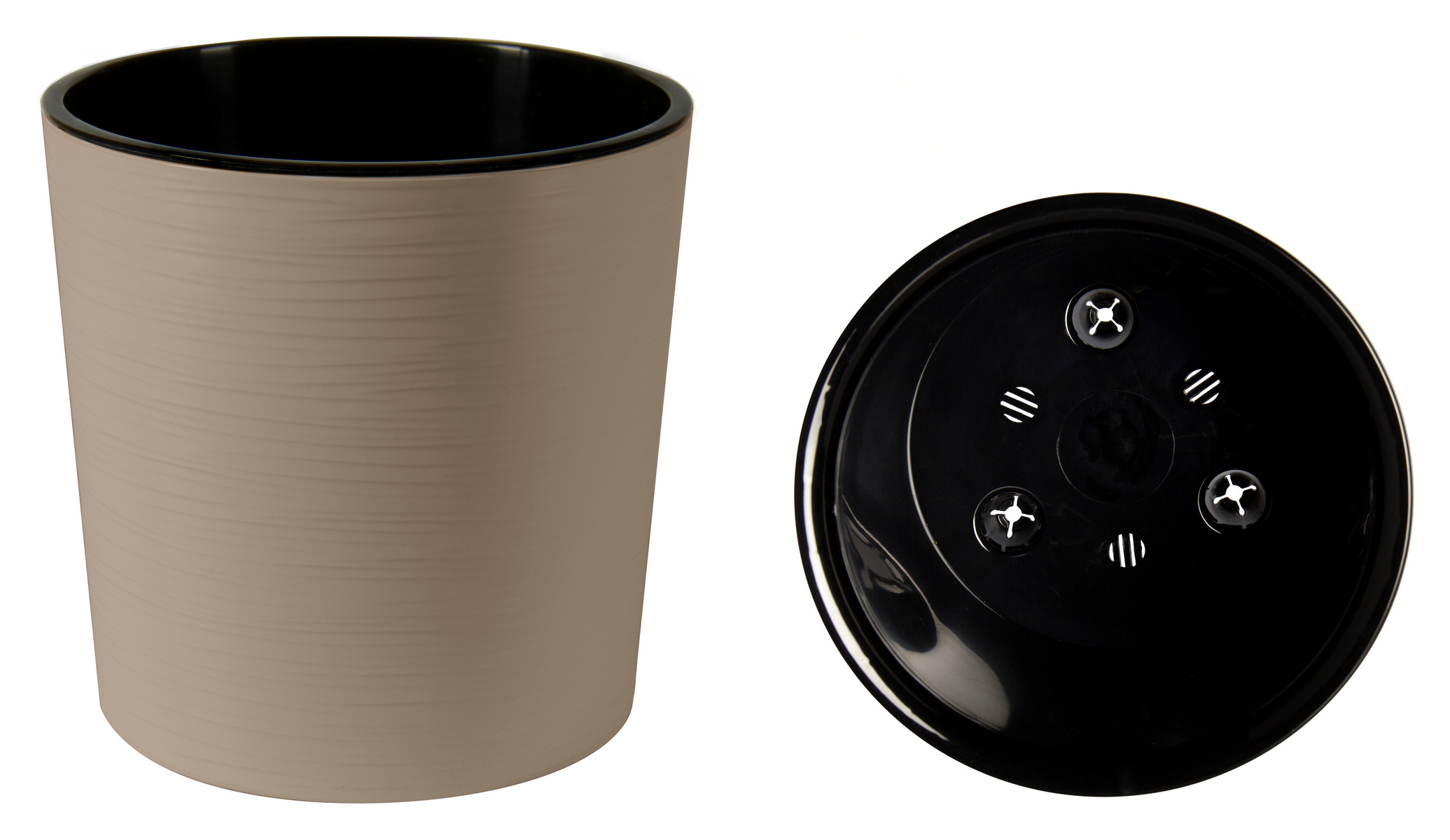 Горшок Вега с вкладкой, 10,2 л, фраппе