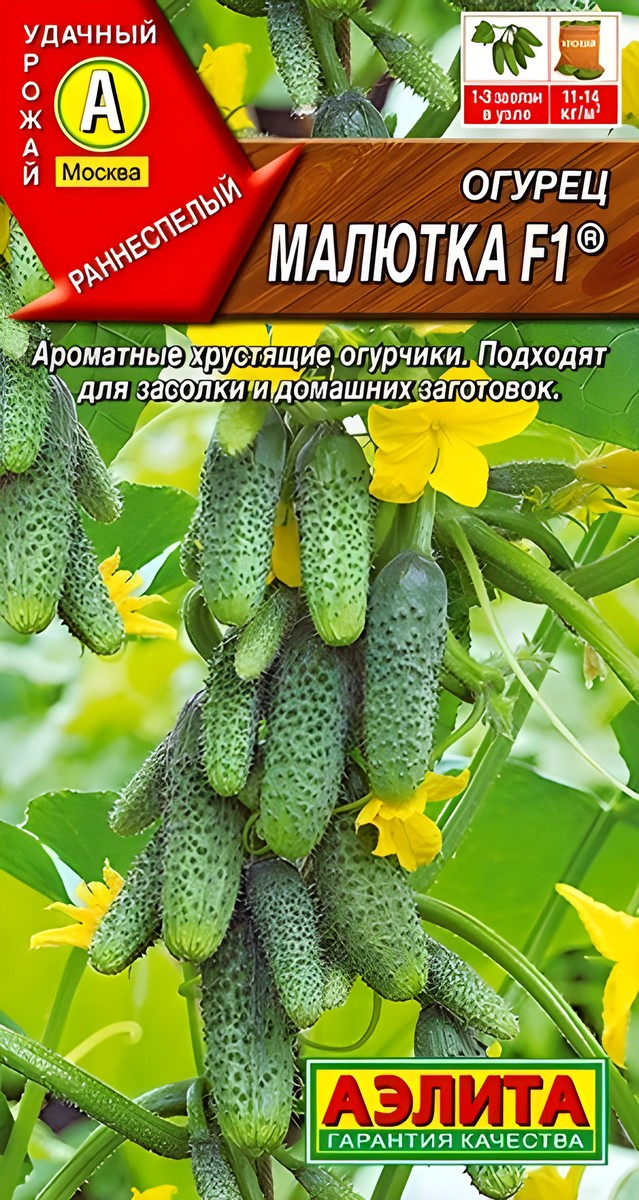 Огурец Малютка F1, 10 шт.