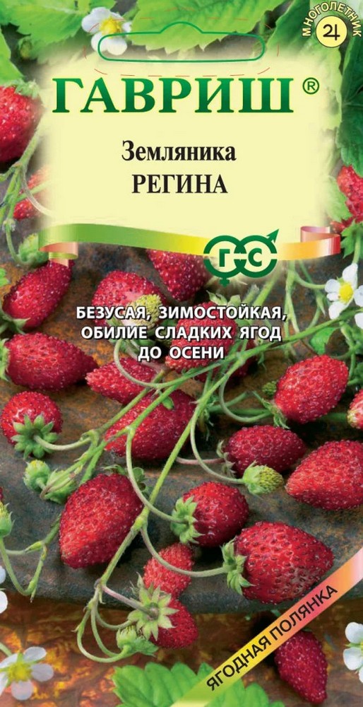 Земляника Регина, ремонтантная, 0,03 г. Ягодная полянка.