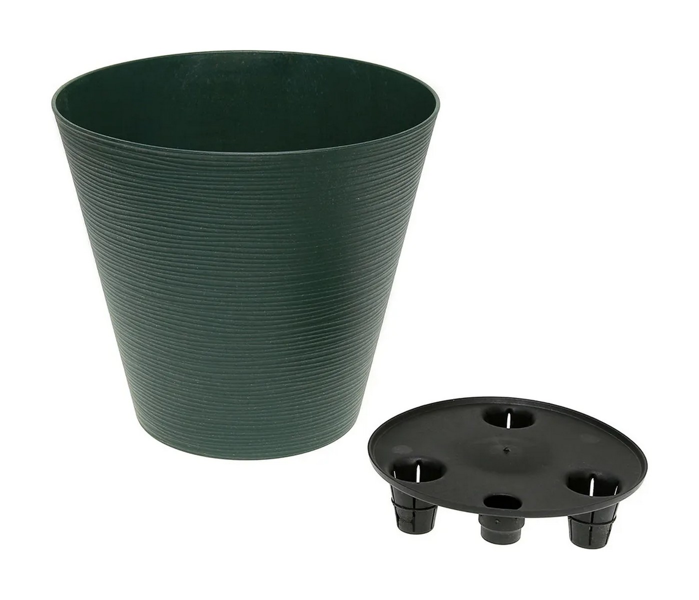 Горшок Конус Эко со вставкой, 3 л, малахит