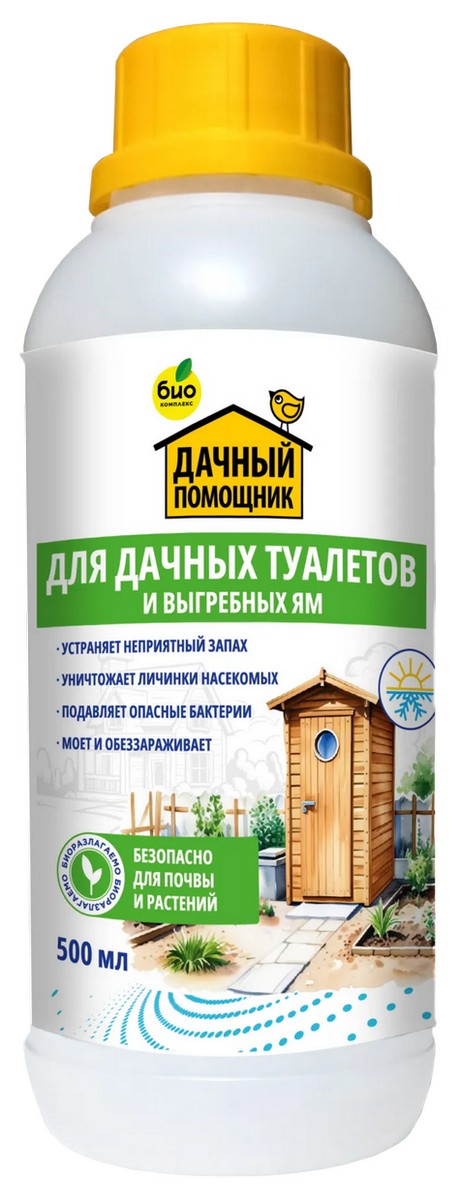 Дачный помощник, для дачных туалетов и выгребных ям, 500 мл