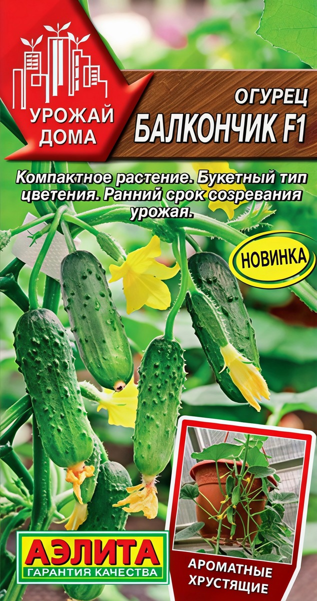 Огурец Балкончик F1, 10 шт.