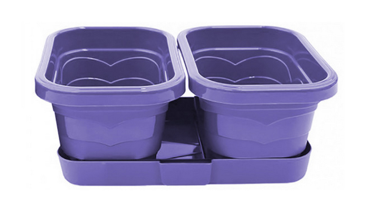 Кашпо Дуэт Валенсия, 2,9 л х 2 шт., лаванда