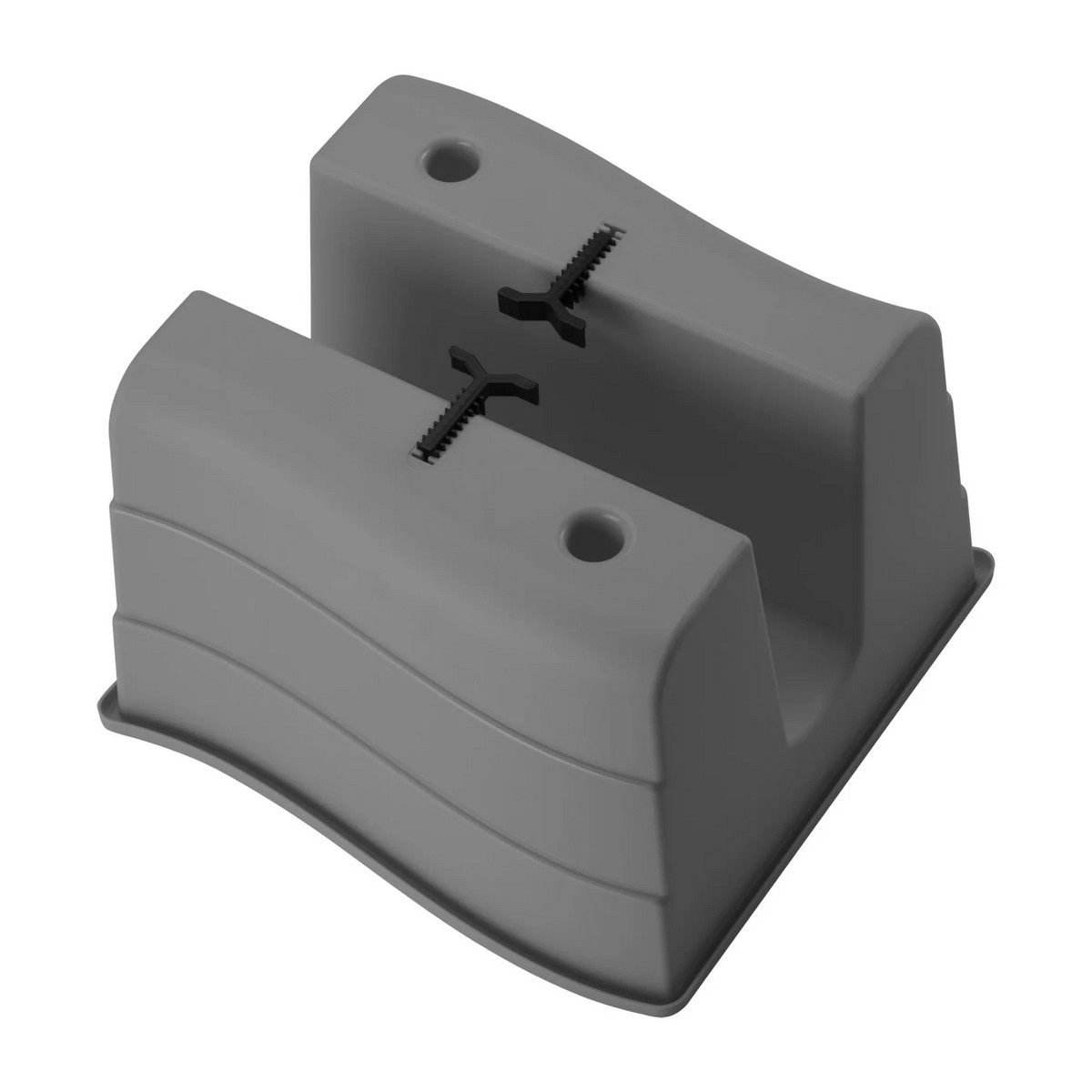 Кашпо Волна на перила балкон. 30 серый