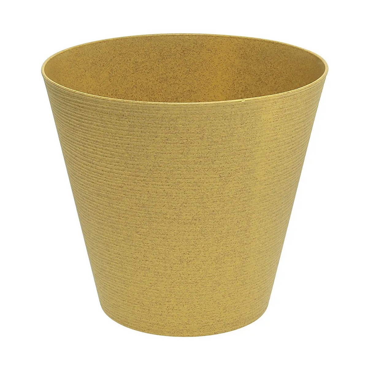 Горшок Конус Эко со вставкой, 3 л, горчичный