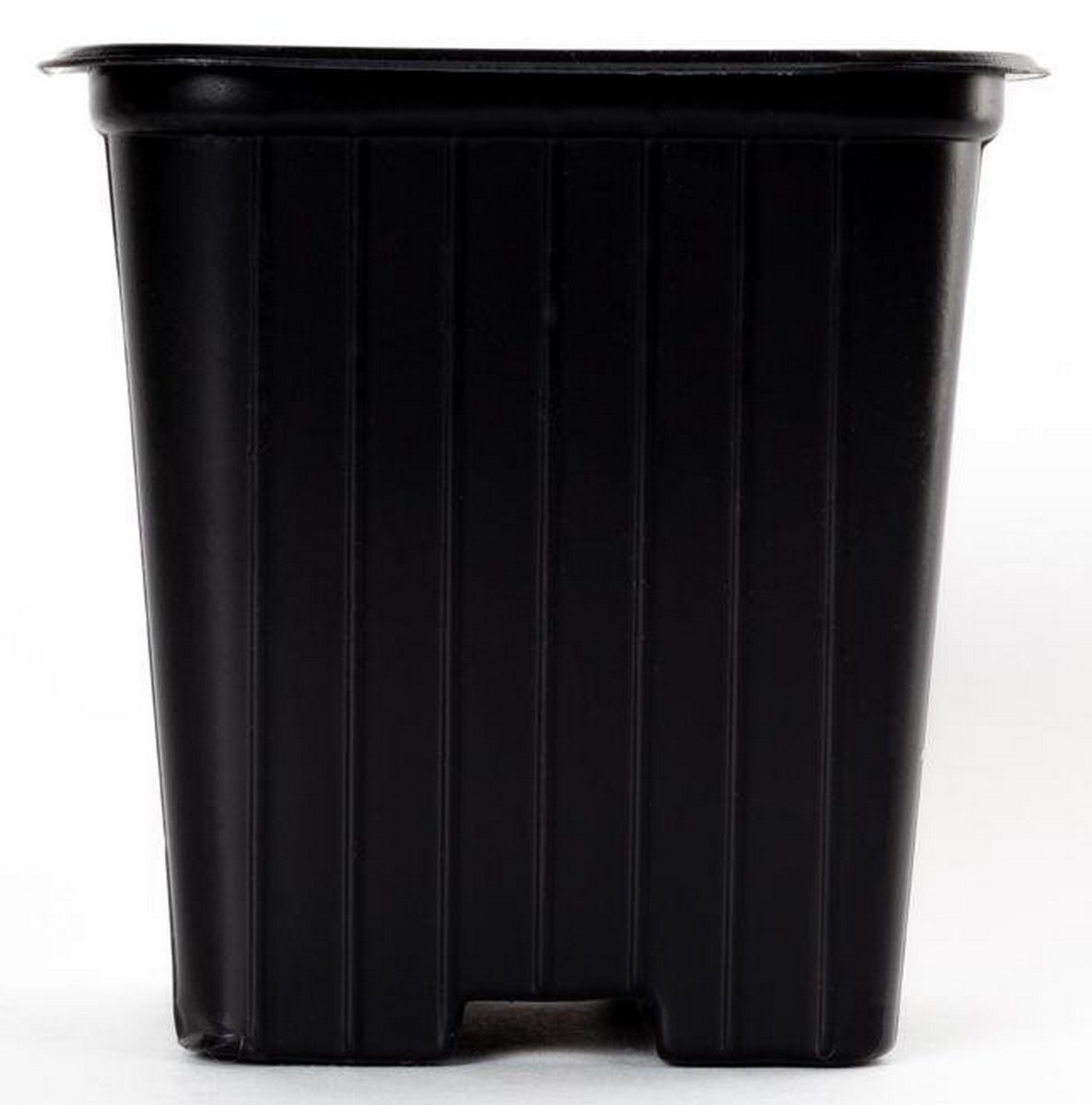 Горшок квадрат. 3КВ8М, 0,31 л, 8*8*8 , форм. лист черный