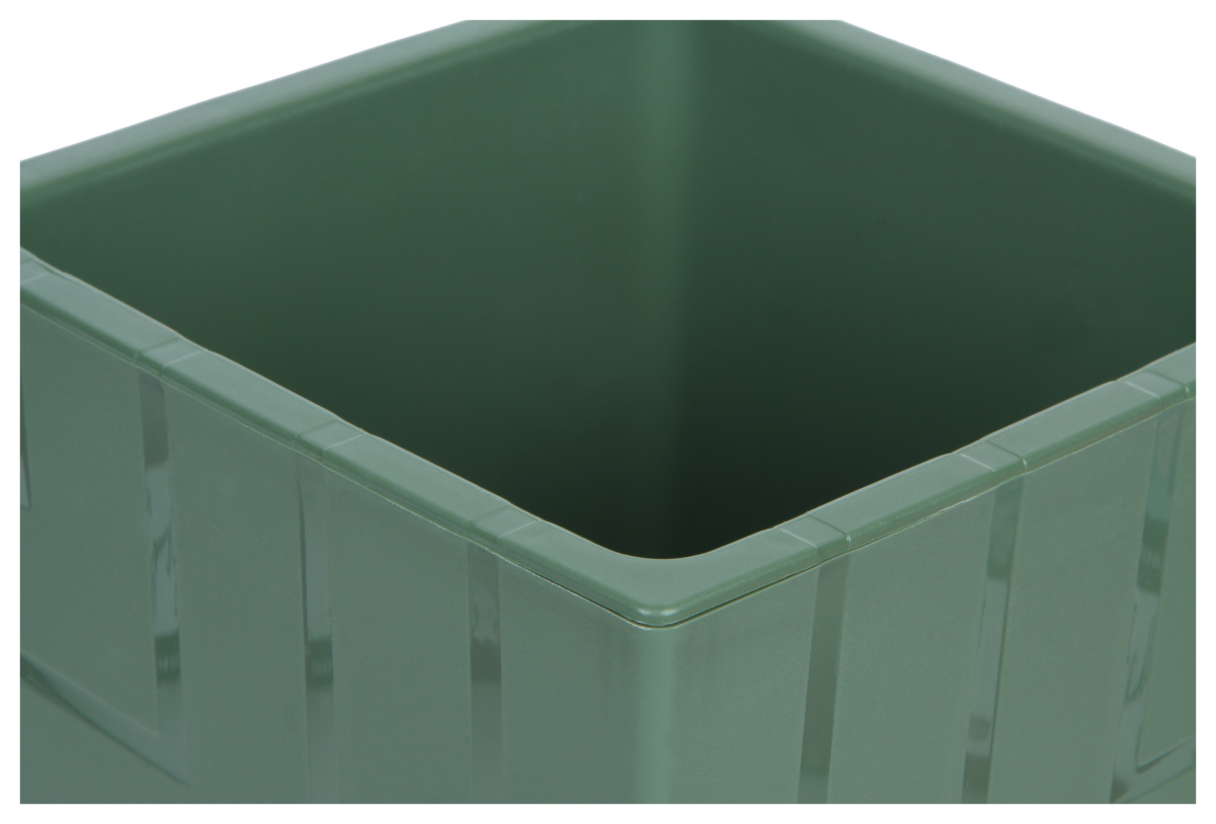 Кашпо Квадро с вкладкой,1,2 л, нефрит