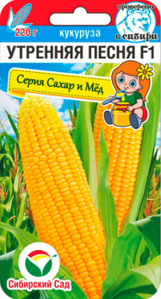 Кукуруза Утренняя песня F1, 6шт. Сахар и Мёд. Сибирский сад