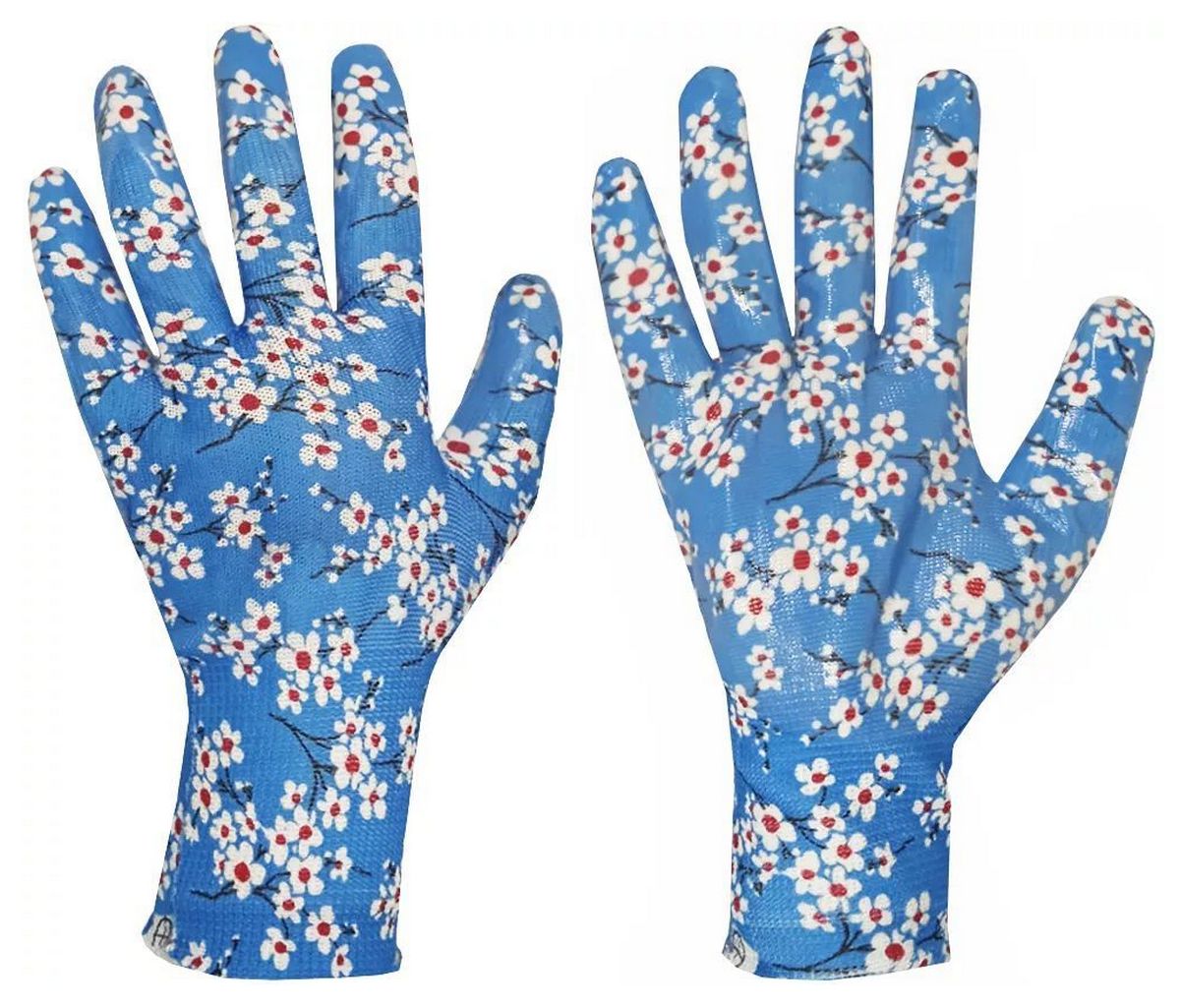 Перчатки садовые с покрытием серые 8 размер SG 1925