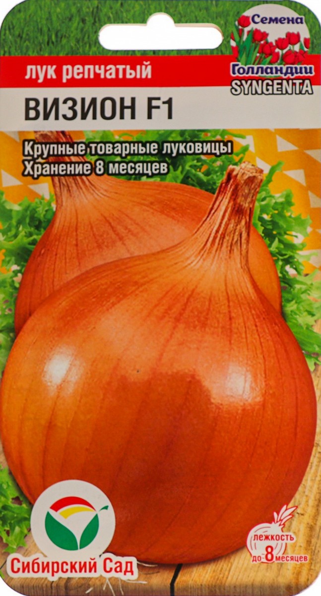 Лук репчатый Визион F1, 50 шт. Семена Голландии . Сибирский сад