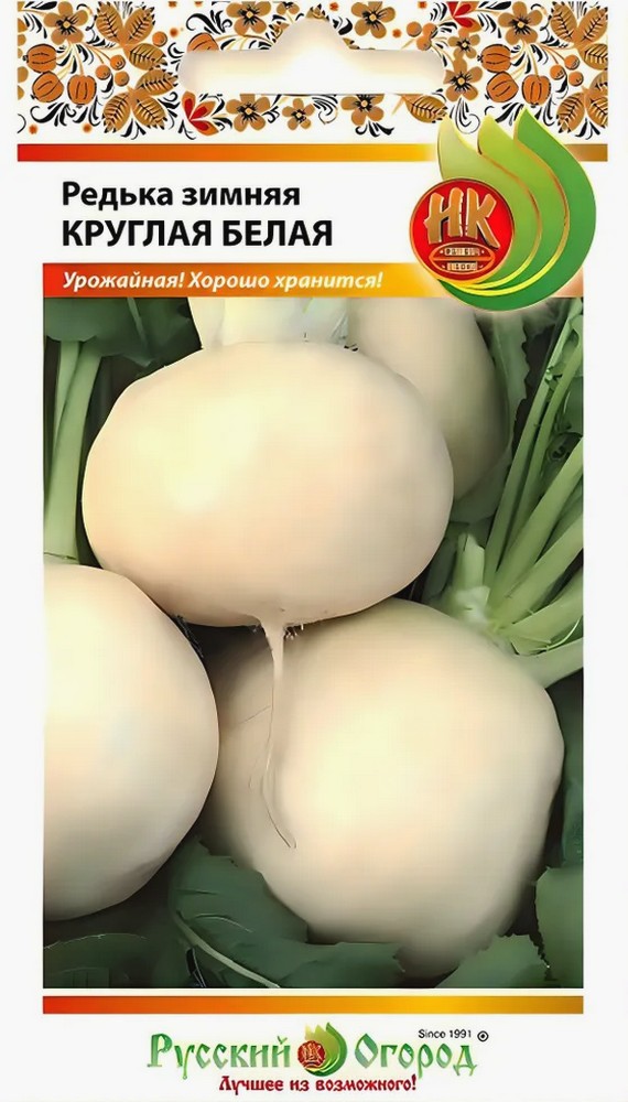 Редька Зимняя круглая белая, 2 г. . Русский огород