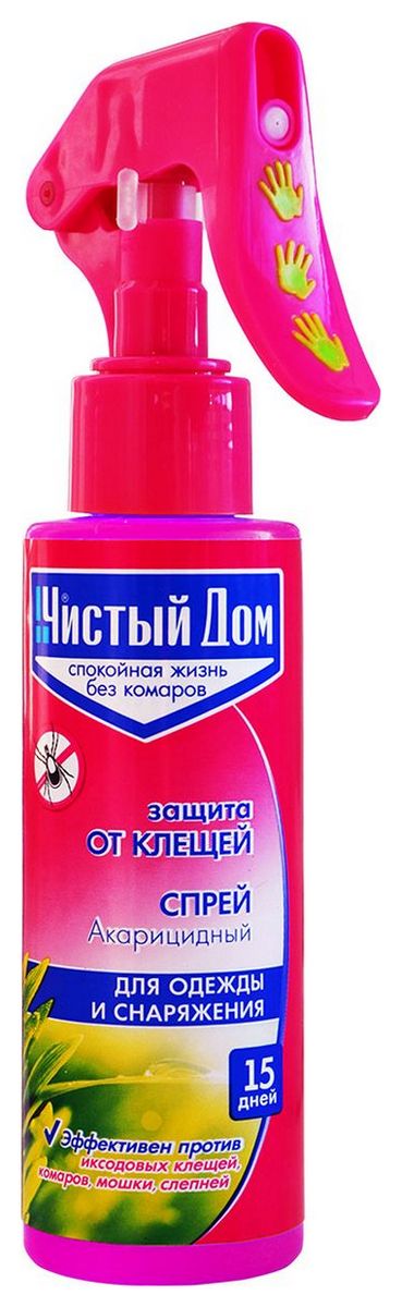 Спрей от клещей Чистый дом с триггером, 100 мл