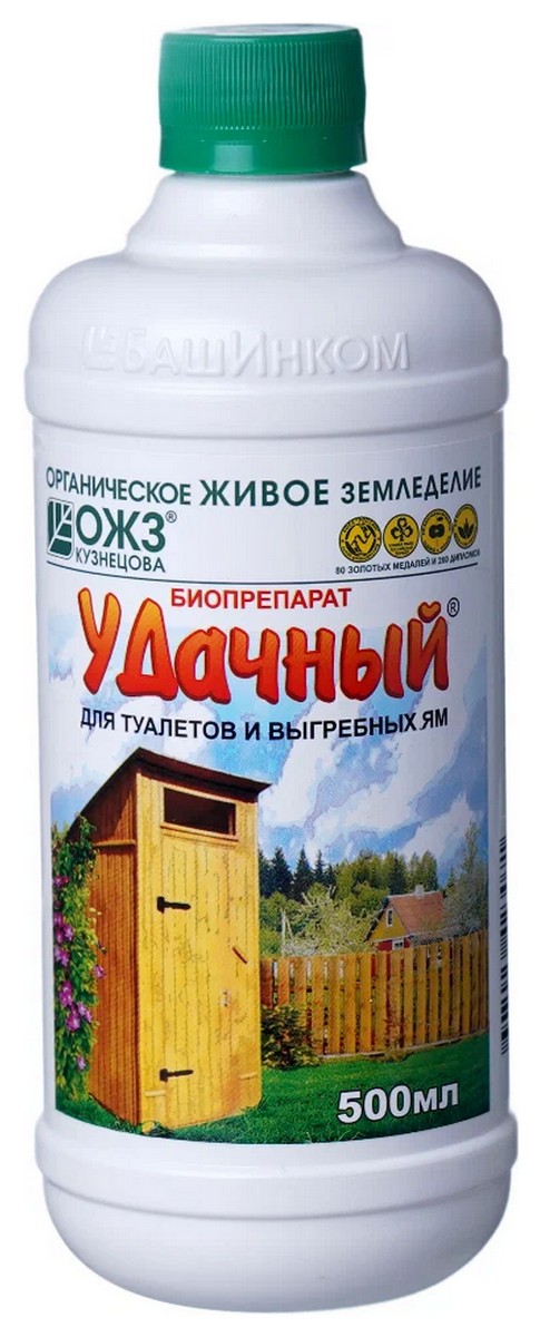 Биопрепарат Удачный для туалетов, 500 мл